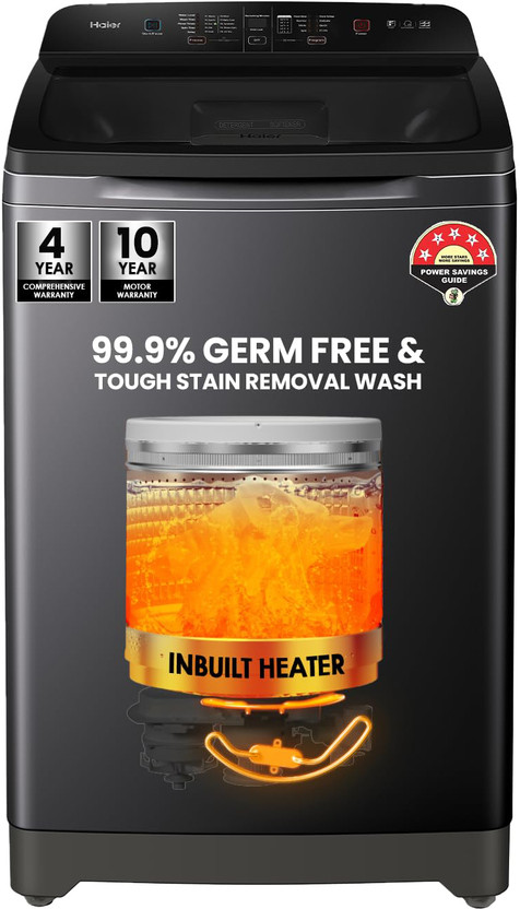 Haier 6.5 kg Fully Automatic Top Load Brown, Grey (HWM65-FES5N) - Image 10