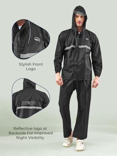 LUX VENUS Reflecting Design Tapping Rain Suit for Men - Image 4