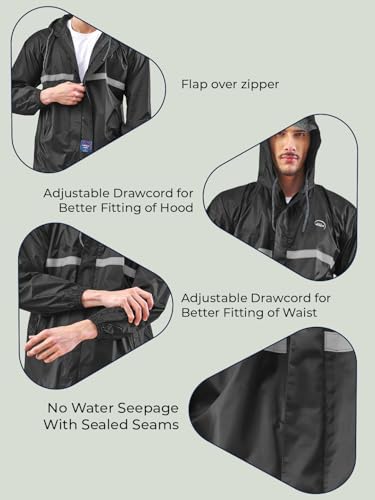 LUX VENUS Reflecting Design Tapping Rain Suit for Men - Image 5