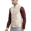 Turtle Men Poly Cotton Self Design Slim Fit Grey Nehru Jacket - Image 3