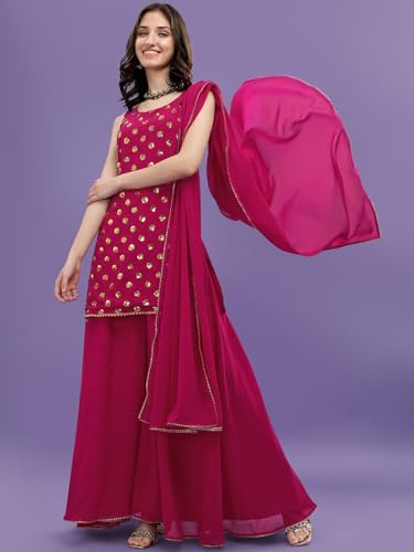 Fashion Basket Georgette Embroidered Kurta Set for Women - Image 4