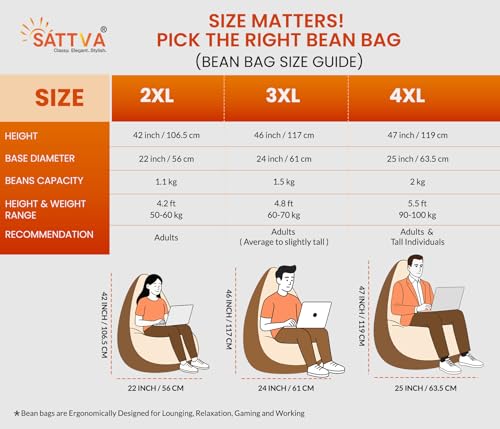 Sattva Classic Piping XXXL Bean