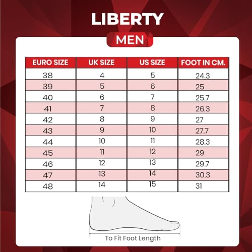Liberty Freedom Navy Blue Athletic Sports Shoes for Men - Image 7