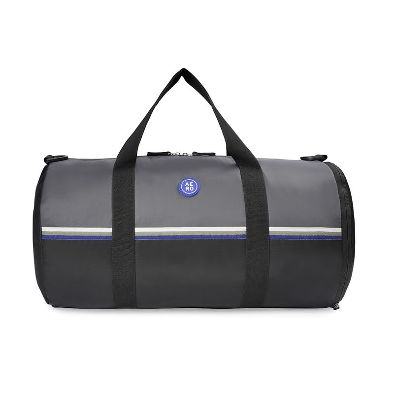 Aeropostale Duo Unisex Polyester 38L Gym Bag Duffel - Grey