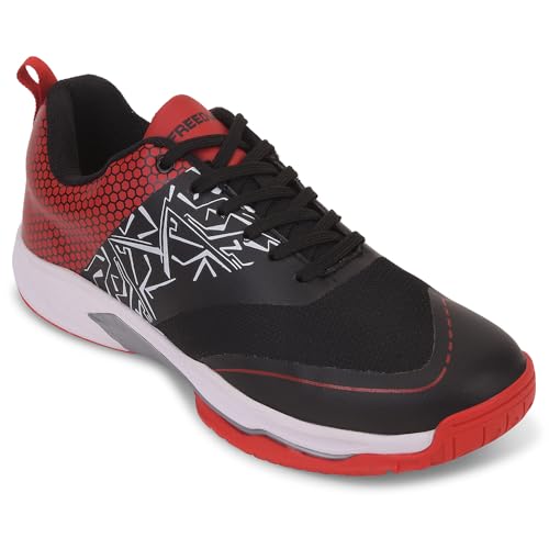 Liberty Freedom Black & Navy Blue Badminton Shoes for Men - Memory Foam