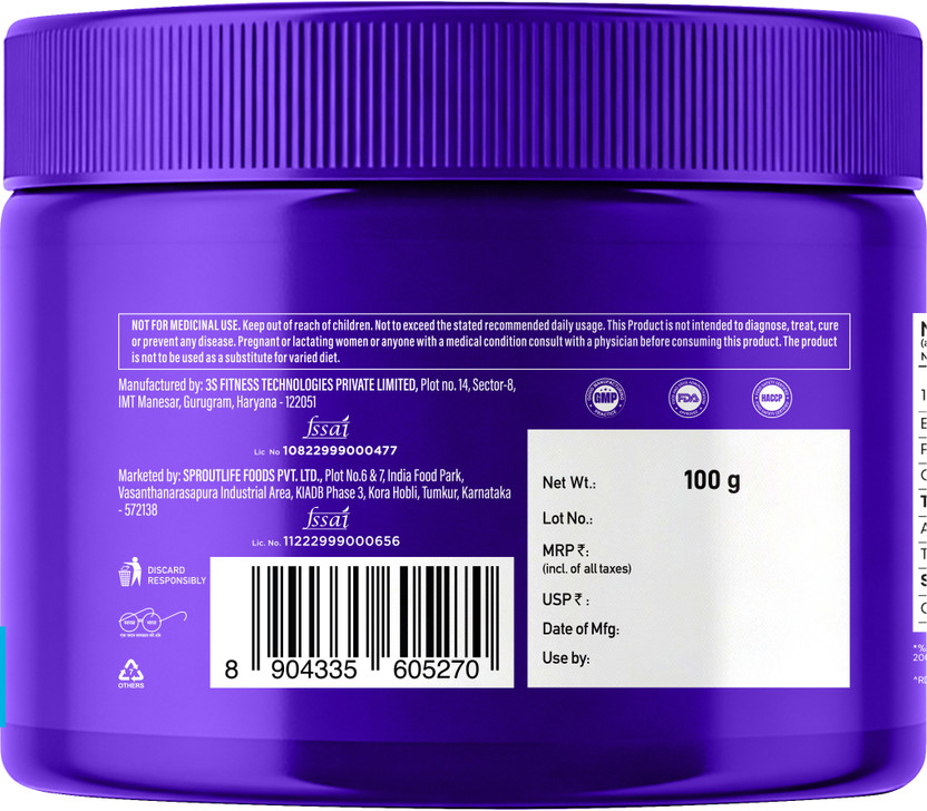 Yogabar ProClean Monohydrate Creatine (100 g, Unflavoured) - Image 2