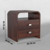 LOONART Solid Wood Bedside Table