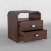 LOONART Solid Wood Bedside Table