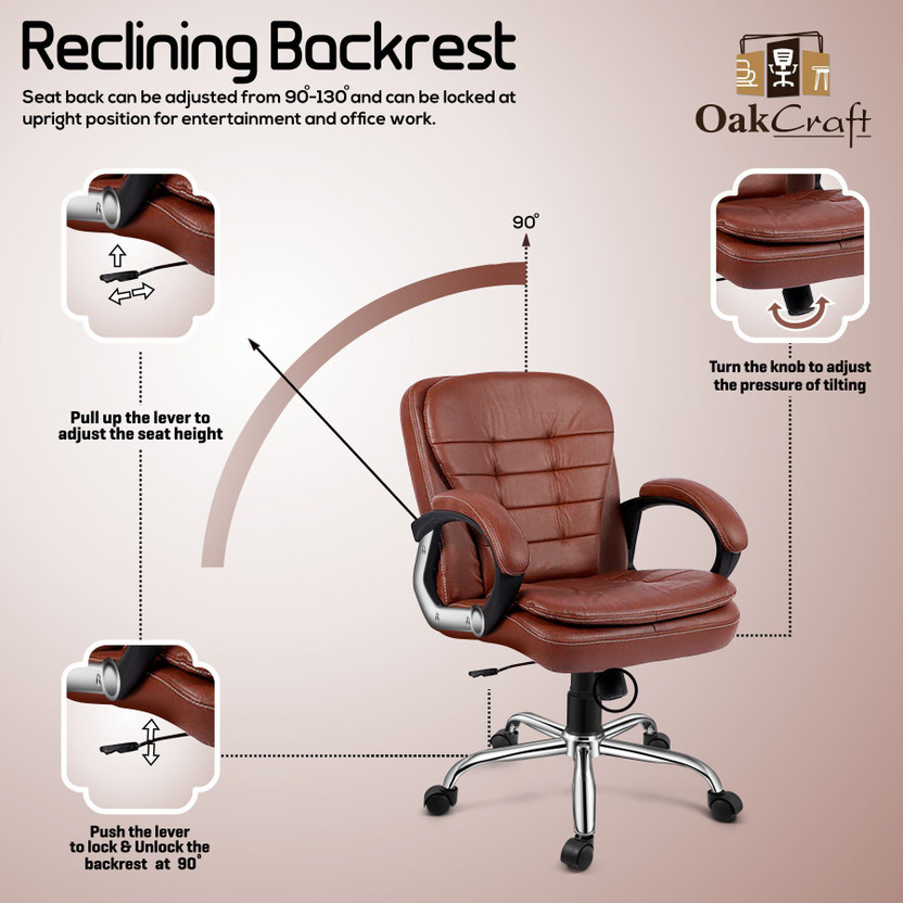 Oakcraft Leatherette Office Executive Chair
