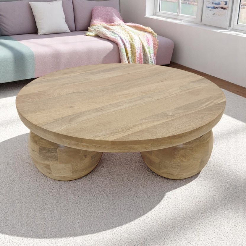 LOONART Solid Wood Coffee Table