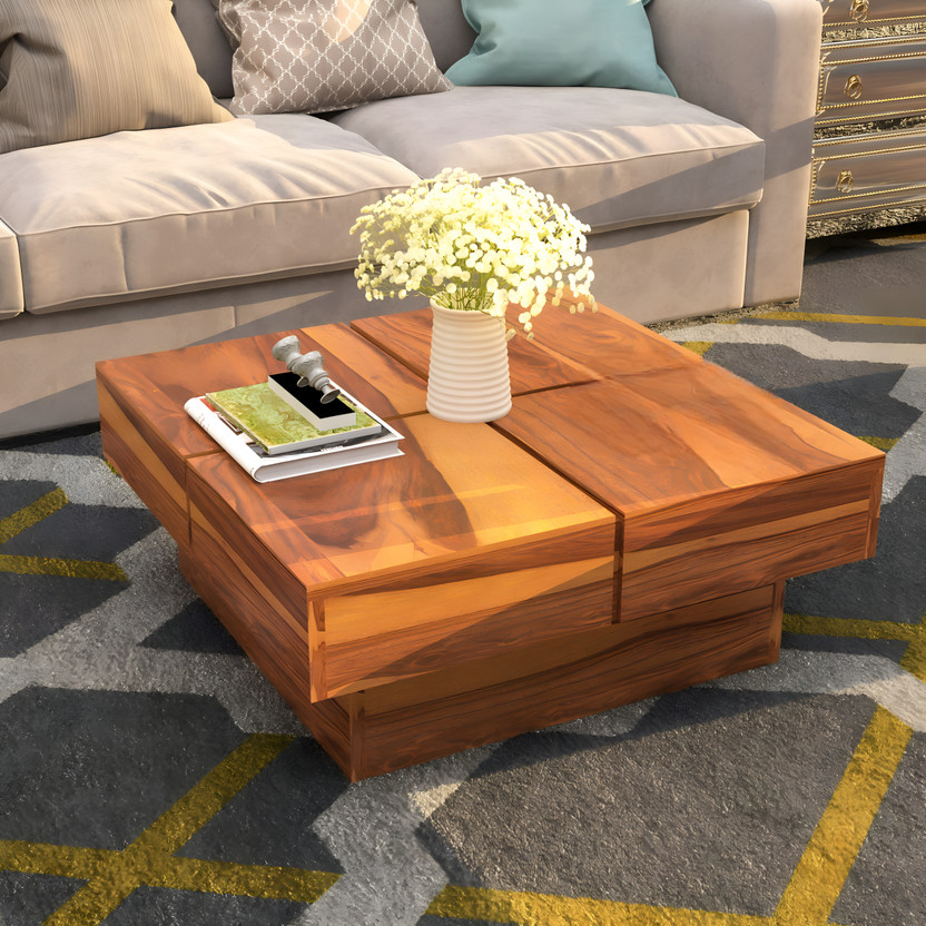 LOONART Solid Wood Coffee Table