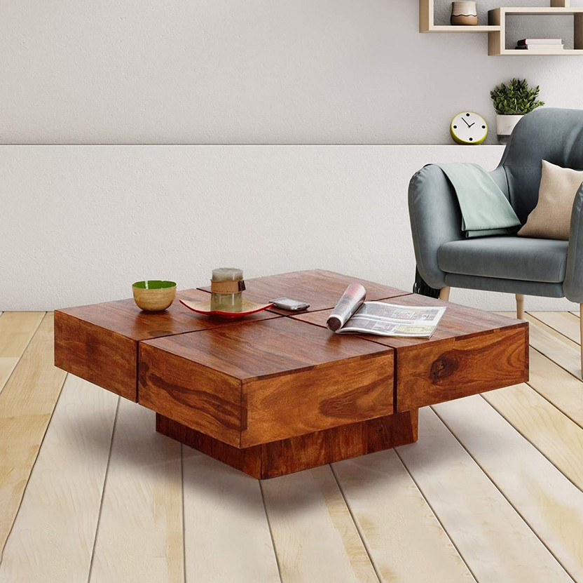 LOONART Solid Wood Coffee Table