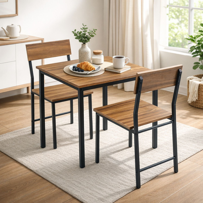 LOONART Solid Wood Dining Set|Dining