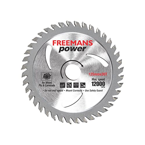 FREEMANS TCT530 Power Circular Saw Blade/Cutting Wheel Use for Wood Cutting || Plywood Cutting || Plastic Cutting, || Laminate Cutting - 5 Inch 125mmx30T (Pack of 20 Pieces)