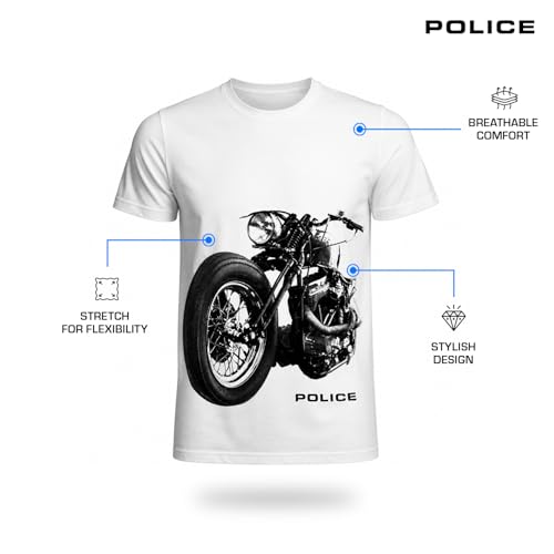 Police Men's Graphic Print T-Shirt