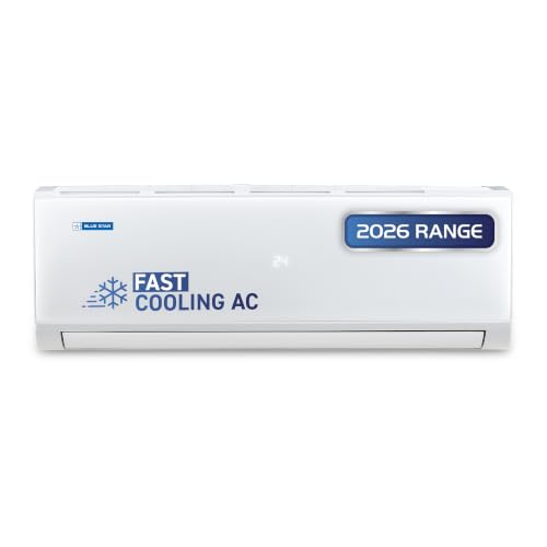 Blue Star 1.4 Ton 3 Star, New Star Rated, Inverter Split AC (Copper,4-Way Swing, DigiQ Hepta Sensor, Blue Fins,Turbo Cool, Comfort Sleep (IA317PXU, White))