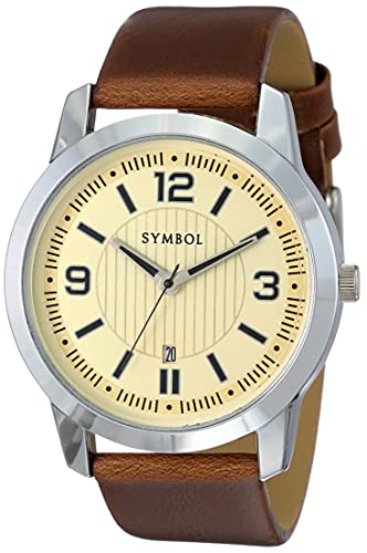 Amazon Brand - Symbol Analog Men's Watch (Dial Colored Strap)