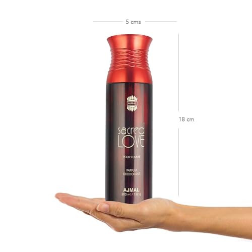 Ajmal Sacred Love Perfume Deodorant 200ml Body Spray Gift For Women - Image 4