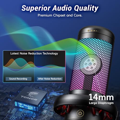 TONOR Gaming Mic, USB Microphone