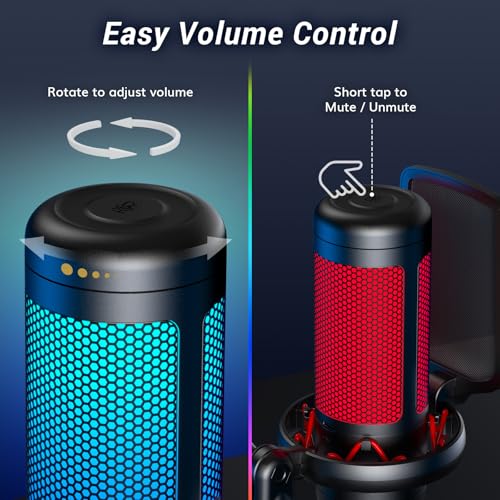 TONOR Gaming Mic, USB Microphone