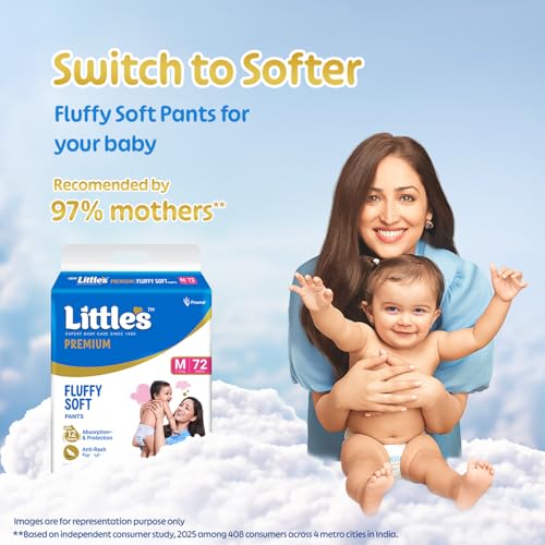Little's Premium Baby Diapers M