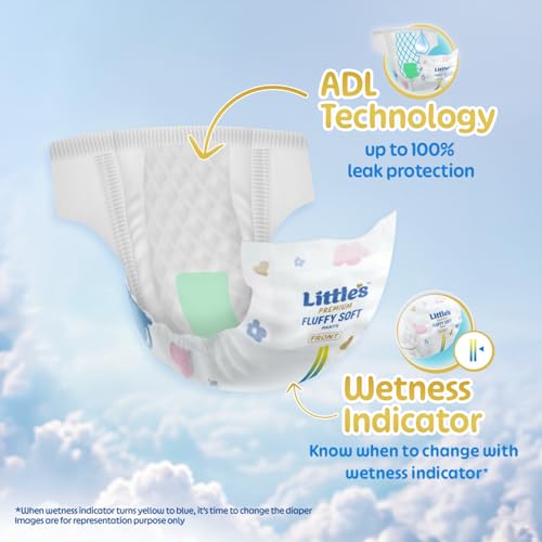 Little's Premium Baby Diapers M