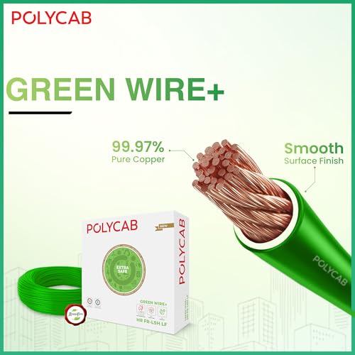 Polycab Green Wire+ 90M coil