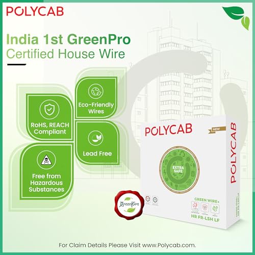 Polycab Green Wire+ 90M coil