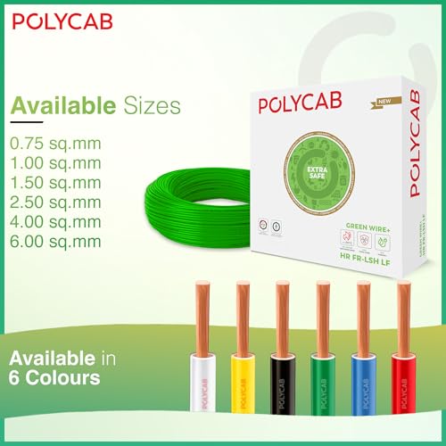 Polycab Green Wire+ 90M coil
