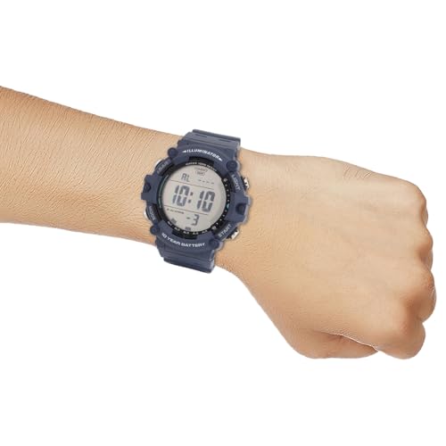 Casio Men Plastic Digital Blue