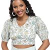 Tokyo Talkies Women’s Short Sleeves V-Neck Printed Tops| Stylish Cas…