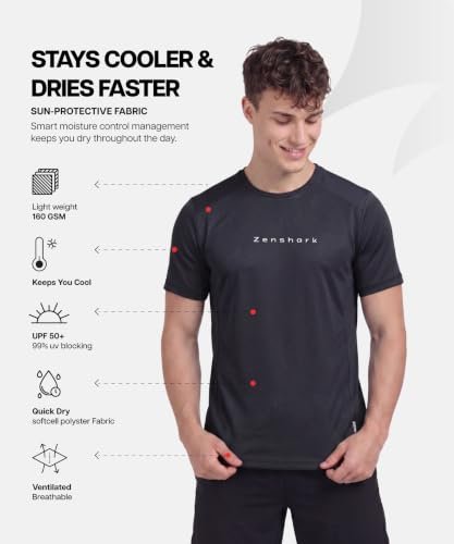 ZENSHARK Gym T-Shirt for Men