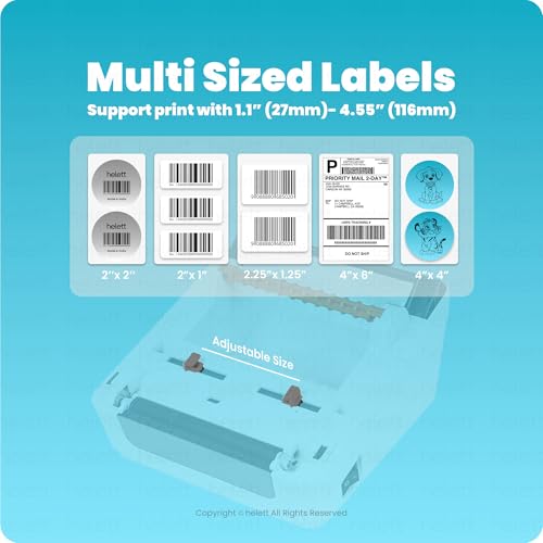 Helett® H30CPro WirelessThermal Label Printer