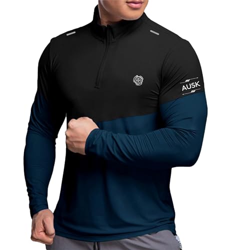 AUSK Men Tshirt || Mens Polyester Regular Fit Sports T-Shirts (Color-)