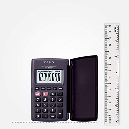Casio HL820LV-BK Portable Calculator with Flip Cover - Image 5