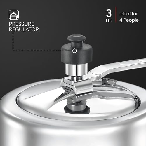 Judge by Prestige Basics 3 L Aluminium Pressure Cooker Innerlid - Image 5