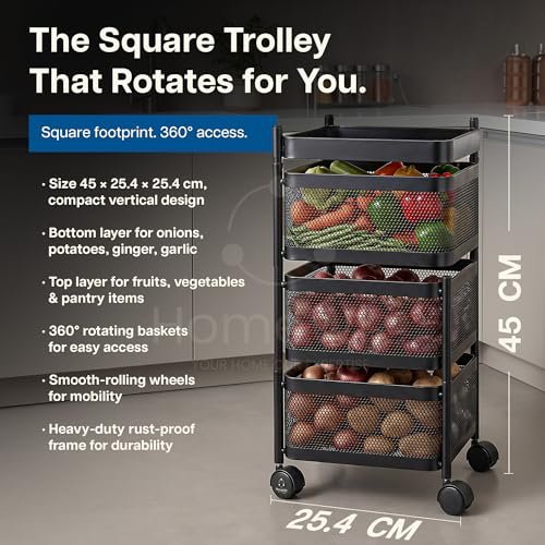 HomeWiz Square Kitchen Rack 3