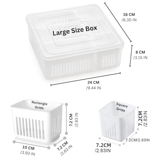 HomeWiz Fridge Storage Containers Large