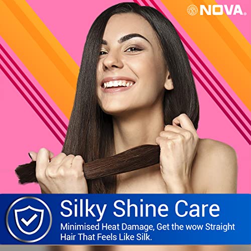 Nova NHS 841 Selfie Hair Straightener for Women (Blue) - Image 4