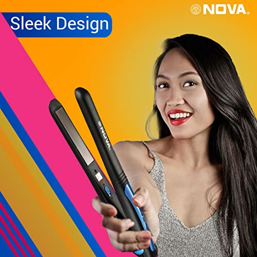 Nova NHS 841 Selfie Hair Straightener for Women (Blue) - Image 5