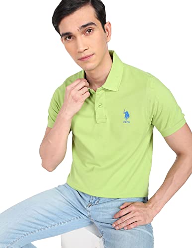 U.S. Polo ASSN. Men's Cotton Slim Fit Solid Polo Shirt - Image 2