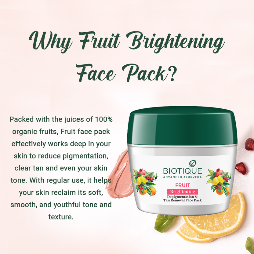 BIOTIQUE Bio Fruit Face Pack 235Gm (235 g) - Image 3