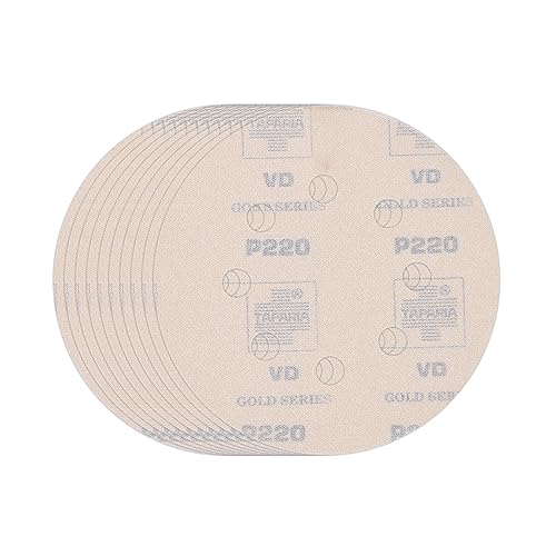 Taparia 5" Velcro Disc With 8 Holes, Grit 220 - Pack Of 20 (Vdg 58220)