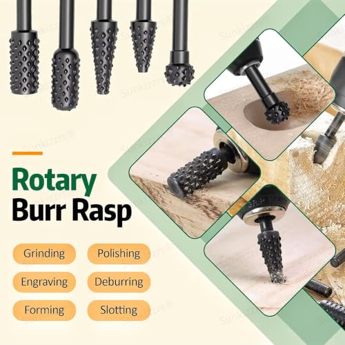 Sunkizzrs® 14-Pcs Wood Carving Disc Set for 100/125mm Angle Grinder - Image 7