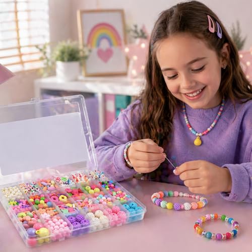 SYGA Plastic Beads for Kids