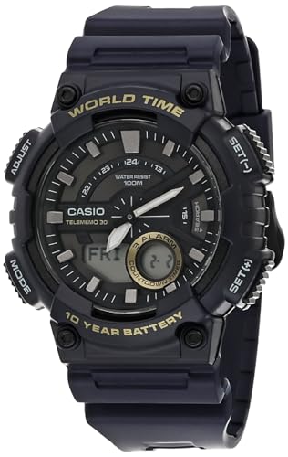 Casio Youth-Combination Analog-Digital Black Dial