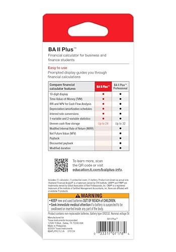 Texas Instruments BA II Plus Financial Calculator - Image 7