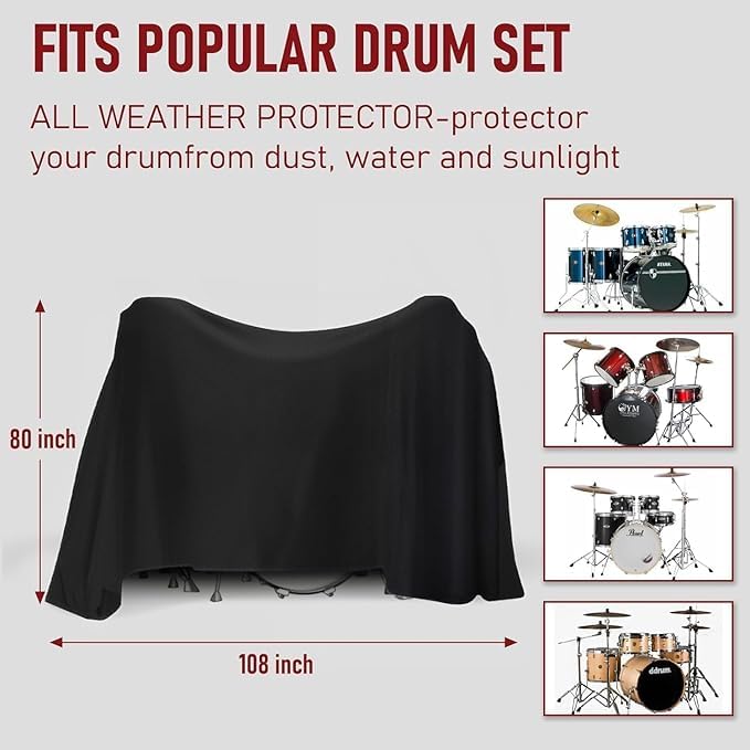MUTMAIN Drum Set Dust Cover