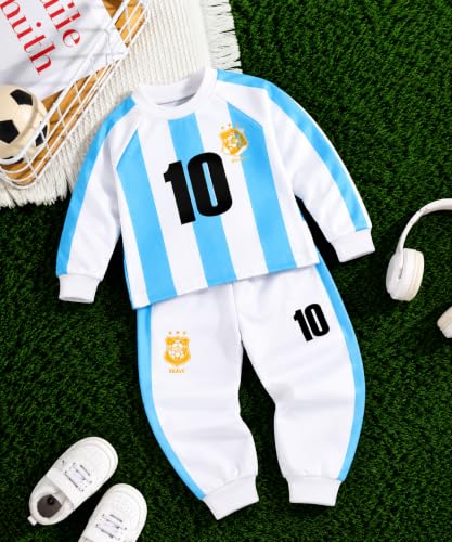 Kids Argentina Style Football Jersey