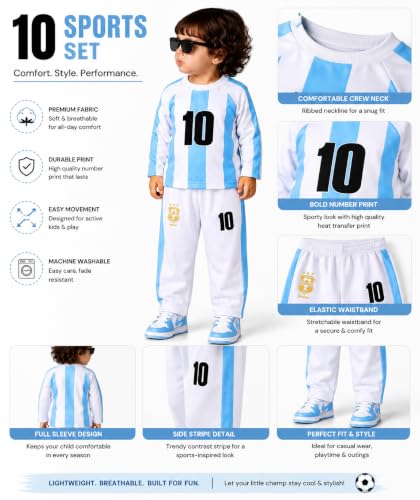 Kids Argentina Style Football Jersey